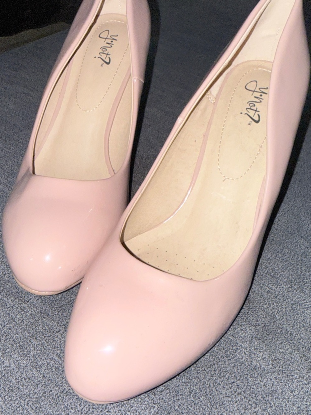 Women's Blush nude Pink Round-Toe Heels - Classic Pump Style